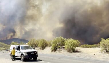 Rosa fire in Riverside, California. (Courtesy RMG News)