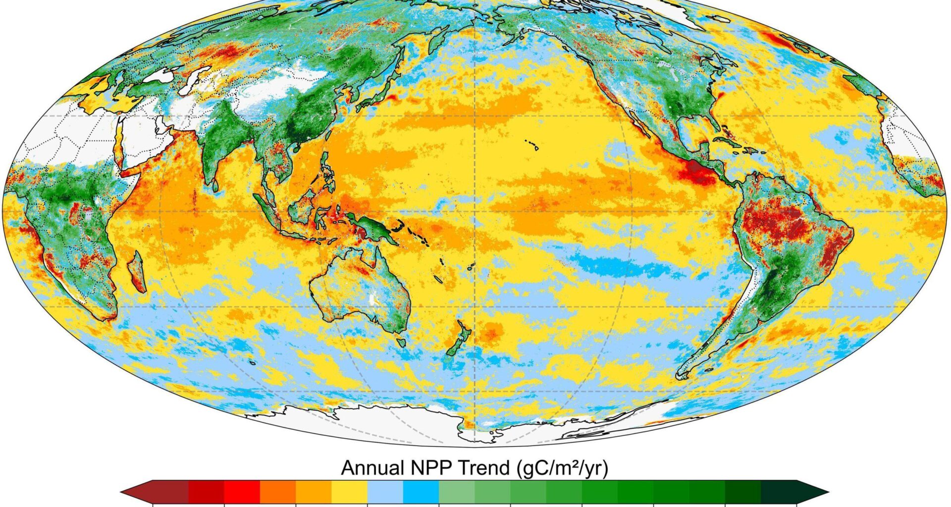 Earth Is Getting Greener, But the Oceans Are Losing Life