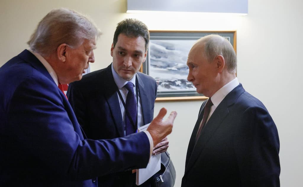 Donald Trump et Vladimir Poutine lors de leur rencontre en Alaska le 15 août 2025 © EPN/Newscom/SIPA