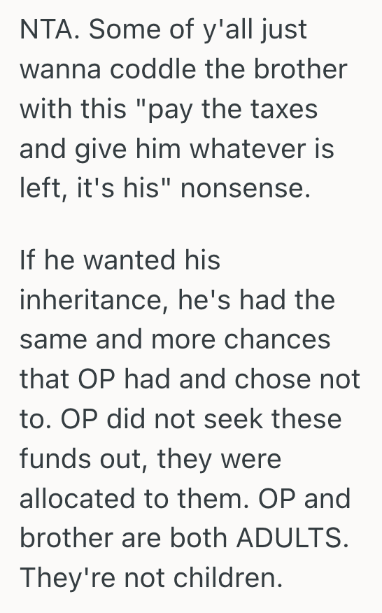 Screenshot 2025 07 18 at 3.00.39 PM Her Brother Ignored Every Chance To Claim His Share Of Their Family Inheritance, So She Ended Up With The Entire Sum To Herself