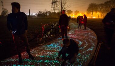 Netherlands Unveils New Glowing Van Gogh Bike Path That Turns Night Rides Into a Starry Dream