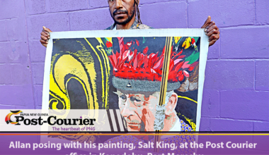 Salt King: artist blends local heritage with portrait of King Charles