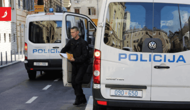 Drunk Poles steal a van in Rijeka, Croatia. End up crashing into a store.