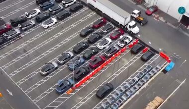 "Wondering if this signals a new efficiency in Tesla's production process."