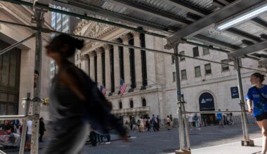 The New York Stock Exchange (NYSE) building in New York City.
