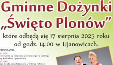 Zaproszenie na dożynki w Ujanowicach