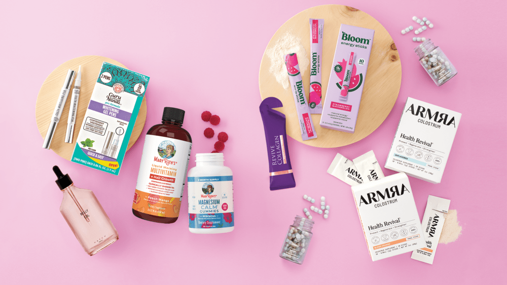 Assortment of wellness products at Ulta Beauty.