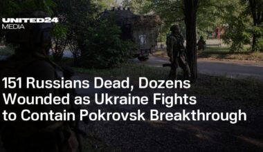 151 Russians Dead, Dozens Wounded as Ukraine Fights to Contain Pokrovsk Breakthrough