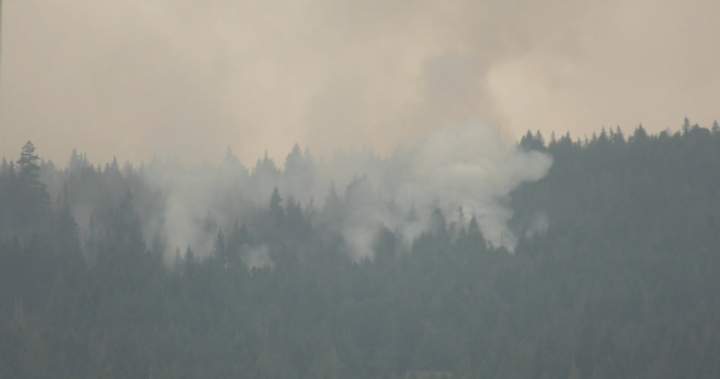 Wildfire northwest of Nanaimo burning out of control, forces evacuations - BC