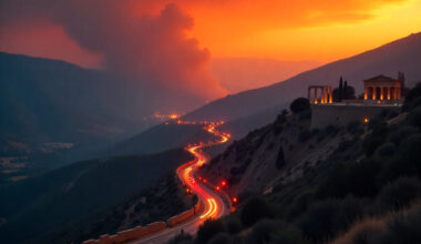 Wildfires Rage All Across Greece, Straining The Emergency Services and Disrupting Travel