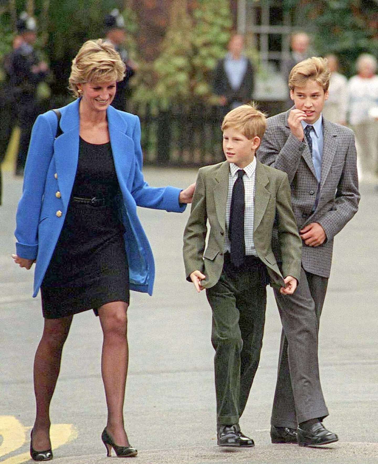 William and Harry with their mother, the late Princess Diana