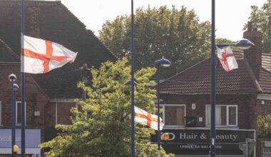 Fury as Labour-run council tears down 'dangerous' St George's and Union Jack flags from city streets (but Palestine flags are allowed)