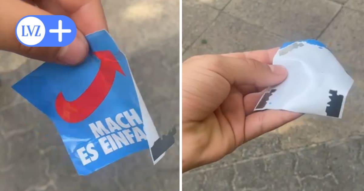 Rasierklingen hinter AfD-Stickern in Leipzig aufgetaucht - Versuchte schwere Körperverletzung