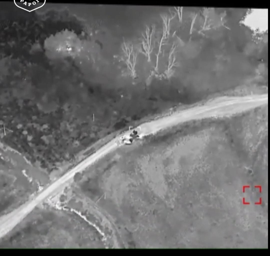 TOS-1 "Solntsepyok" destroyed by fpv and baba yaga fire of the 427th "Rarog" UAS Regiment, Berkhivka, 03.08.25