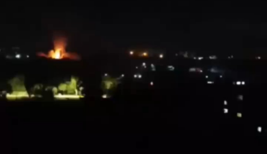 Ukrainian long-range drones hit an ammunition depot in occupied Yenakiyevo, Donetsk region. 14/08/2025