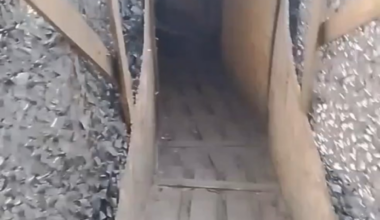 A russian invader was excited with their underground kitchen, only to find it completely destroyed soon after