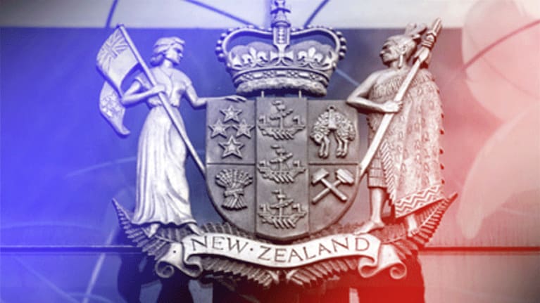 A file image of a courtroom coat of arms.