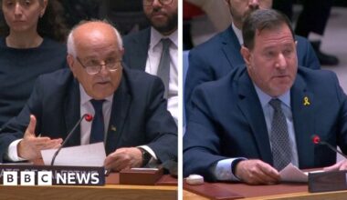 Palestinian and Israeli representatives address UN meeting