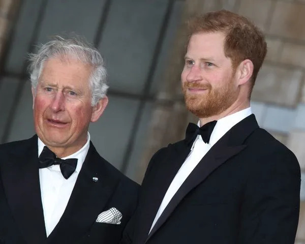 Getty Prince Charles and Prince Harry on April 4, 2019