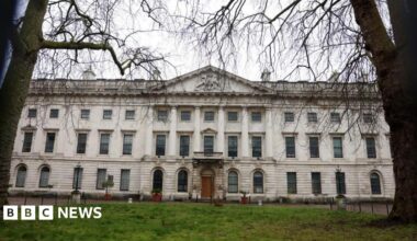 The front of the Royal Mint Court, the site of the proposed new Chinese Embassy in London