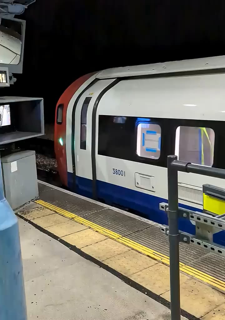The new tube train's so beautiful