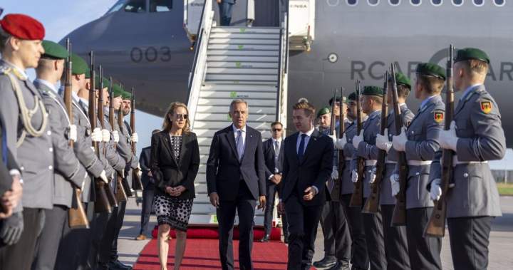 Carney lands in Germany after signing defence, economic pact with Poland - National
