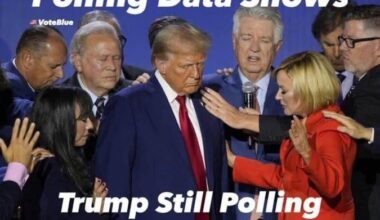 Breaking: Trumps poll numbers are up!