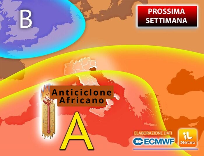 Prossima Settimana, l'anticiclone africano torna a infiammare l'Italia, ecco dove colpirà forte