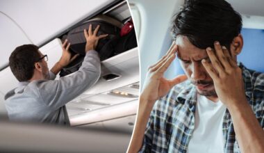 Plane passenger's petty hack to create space for carry-on sparks plane etiquette debate