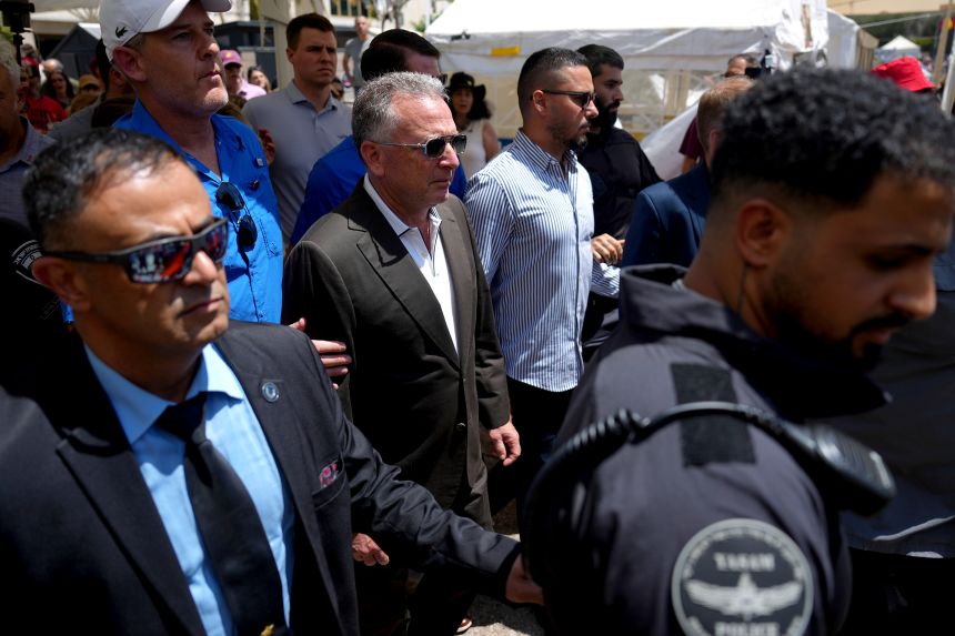 White House special envoy Steve Witkoff arrives to meet families of hostages at 