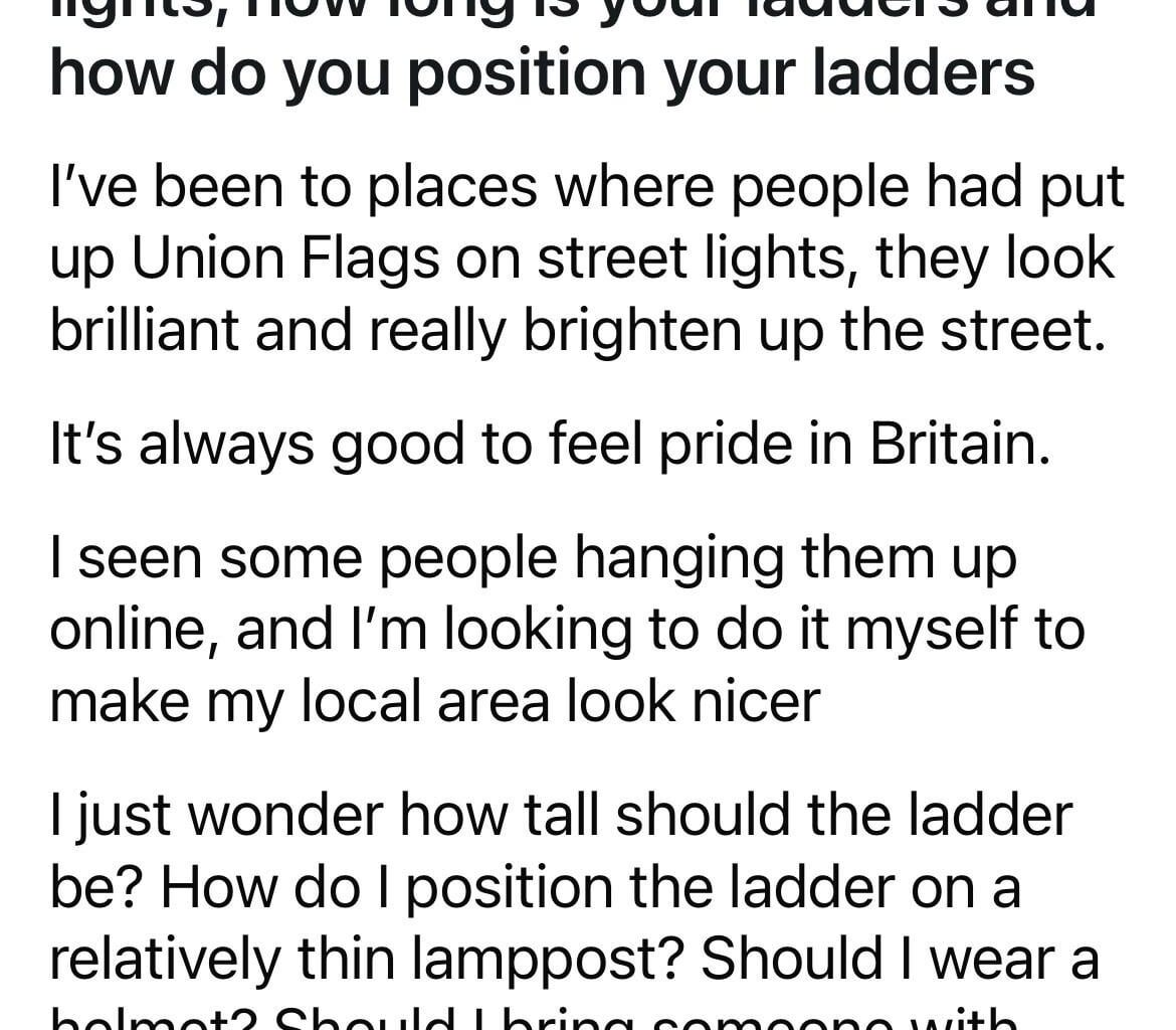 The Brits want in on the Fleg hanging action