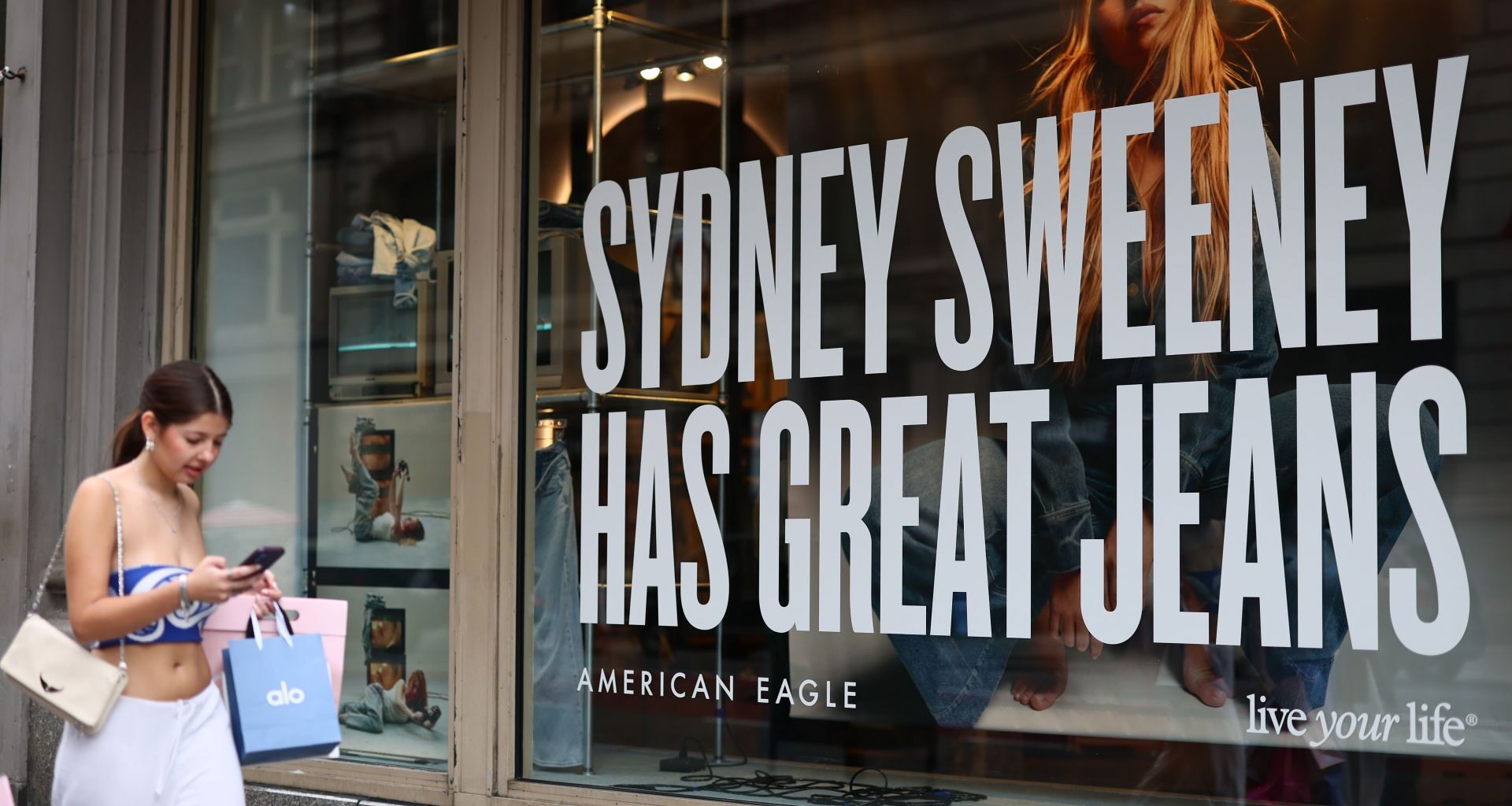 American Eagle Ad Campaign Featuring Actor Sydney Sweeney Draw Controversy - Source: Getty