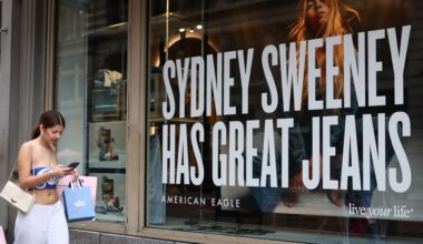 American Eagle Ad Campaign Featuring Actor Sydney Sweeney Draw Controversy - Source: Getty