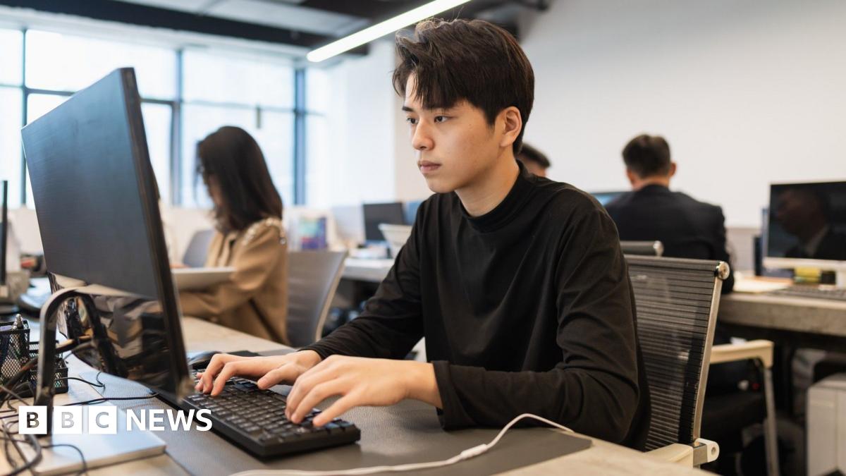The DeepSeek app from a Chinese AI technology company is displayed on a mobile phone