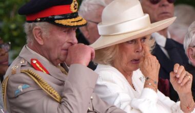 King Charles and Queen Camilla Tear Up as Veteran Goes 'Off Script' to Salute the 'Brave' Monarch amid Cancer Treatment