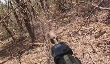 GoPro footage of Ukrainian SOF killing a Russian soldier with small-arms fire in Donetsk region, Summer 2025 [enemy visible]