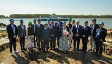 New hybrid-electric ferry for BC Ferries launched in Romania