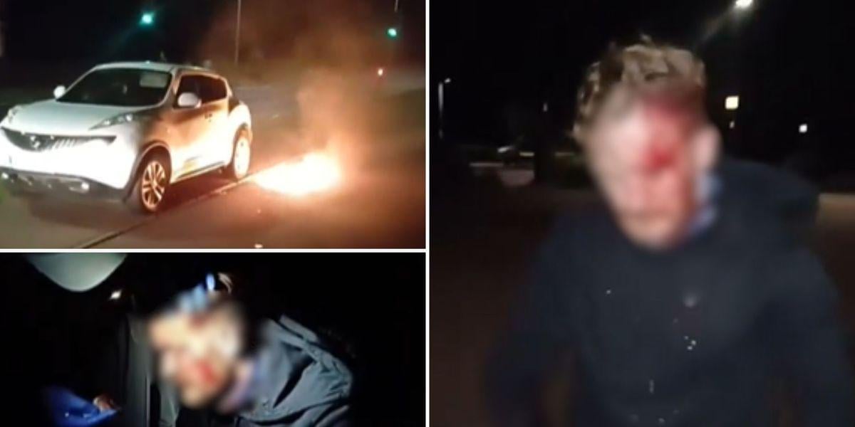 Patriotic flag raisers attacked with 'petrol bombs' after hanging St George's crosses in community​ but they say 'it won't stop us'