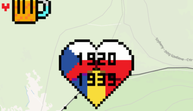 Inspired by a talk with a Czech and Romanians as a Pole, I've built an art on a historical tri-border of Poland, Czechoslovakia and Romania in Wplace