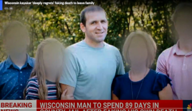 USA: Ryan B. aus Wisconsin inszeniert Kajakunfall, um aus Familienleben zu fliehen