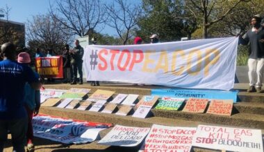 Climate protesters demand reparations from Standard Bank for fossil fuel investments | They also want TotalEnergies to stop further fossil fuel extraction in Africa