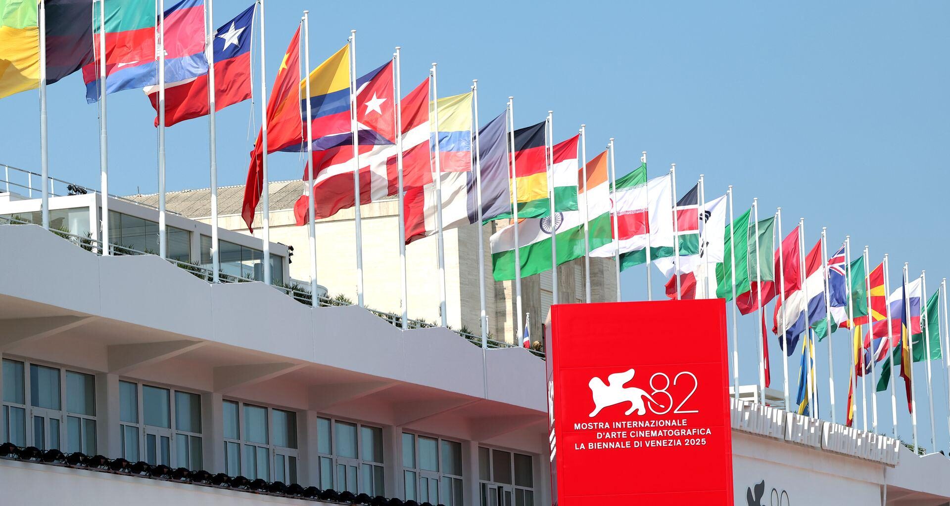 'Supporting more terror' — Ukraine slams Russian flag display at Venice Film Festival