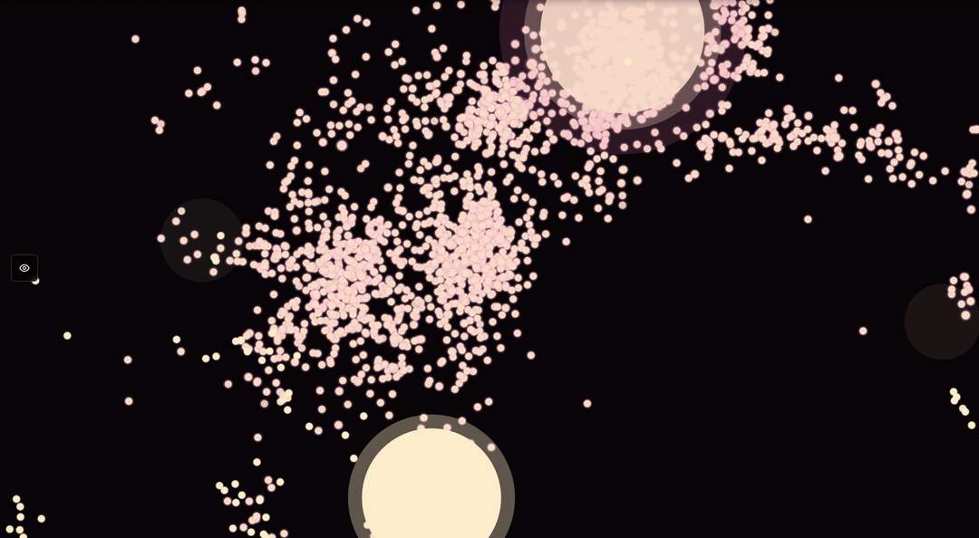 [OC][Feedback] GINA v0 – 2D Galaxy of ~400k Argentine Official Gazette publications