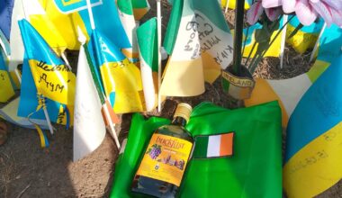 Irish Flag Patch, Independence Square, Kyiv. Our own who sacrificed everything.