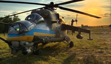 Ukrainian Mi-24V that has shot down 47 Shahed-136 drones