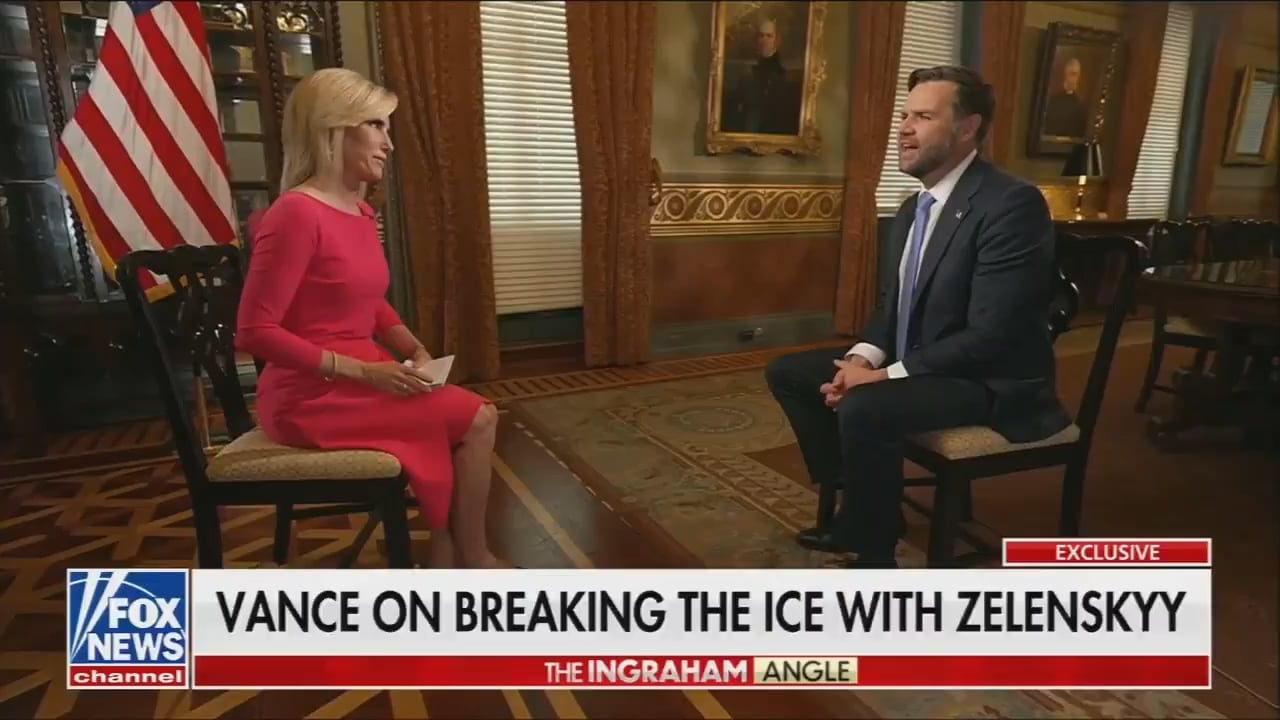 Vance: Zelenskyy walked into the oval office. I was chatting with him… I said Mr. President, so long as you behave, I won't say anything. It was a good little icebreaker