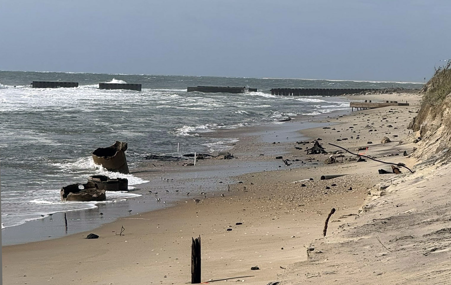 Petroleum contamination resurfaces at Buxton Beach, prompting new response plans