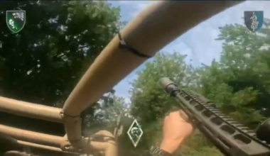 Ukrainian 144th Special Operations Center, together with their brothers from the 73rd Marine Special Operations Center, raided enemy positions in a forest area and took out a group of Russian soldiers in the North Slobozhansky direction. July 2025. Published 02.08.2025