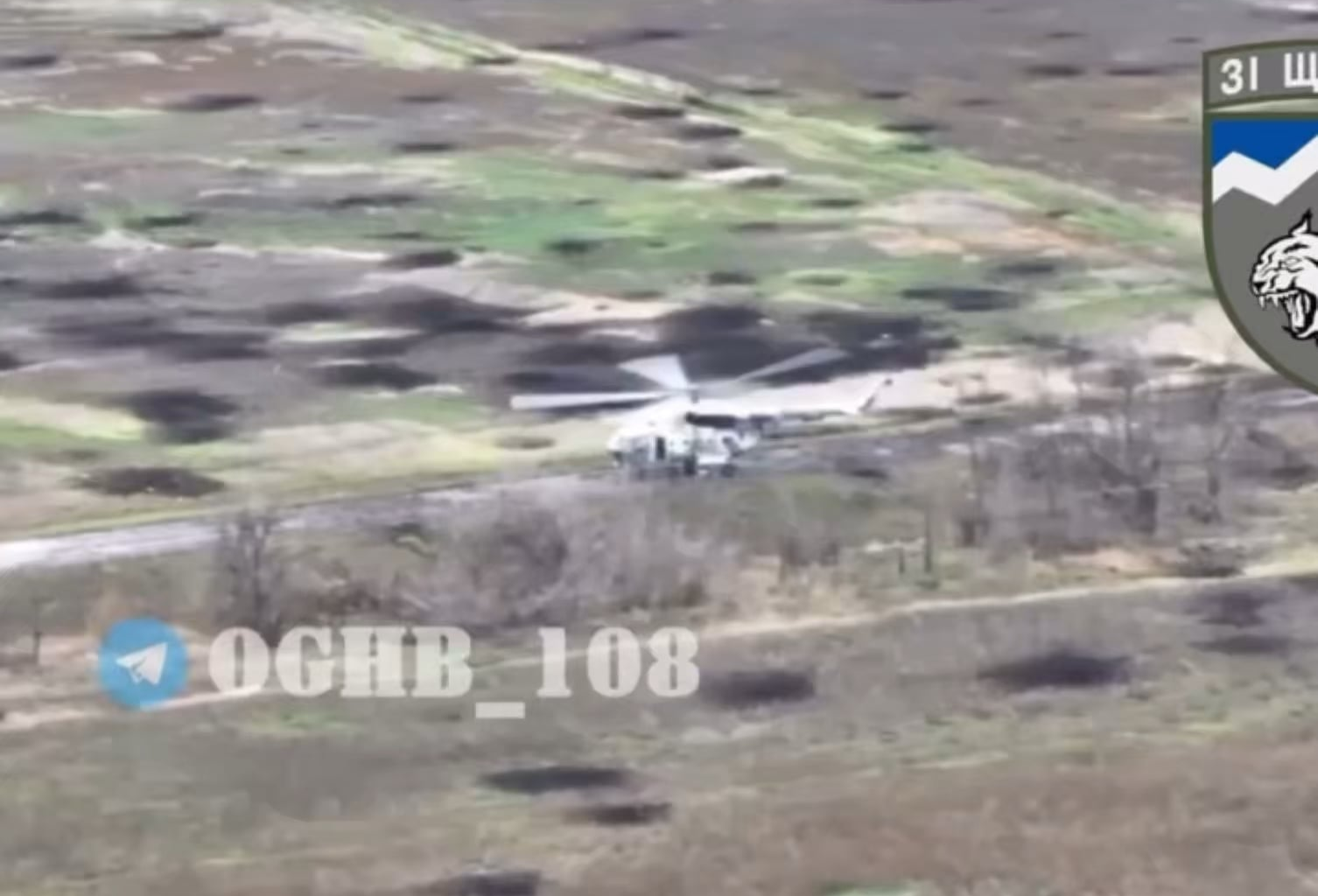 Russian Mi-8MKTO “72-Yellow” carrying five people was shot down by Ukrainian soldier of the 54th Mechanized Brigade near the village of Mykolaivka with MANPADS on October 31st 2022