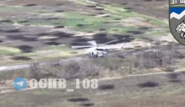 Russian Mi-8MKTO “72-Yellow” carrying five people was shot down by Ukrainian soldier of the 54th Mechanized Brigade near the village of Mykolaivka with MANPADS on October 31st 2022